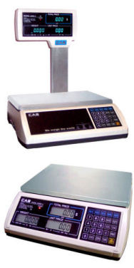 Cas S2000JR 30LB x 0.005 LB NTEP Price Computing Retail Scale LCD Display POLE 